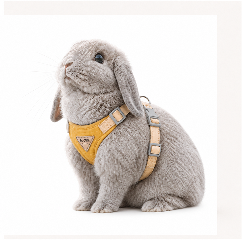 Adjustable Bunny Harness and Leash Set - Soft Vest Small Pet Walking Harness
