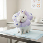 Soft Flower Rabbit Recovery Collar