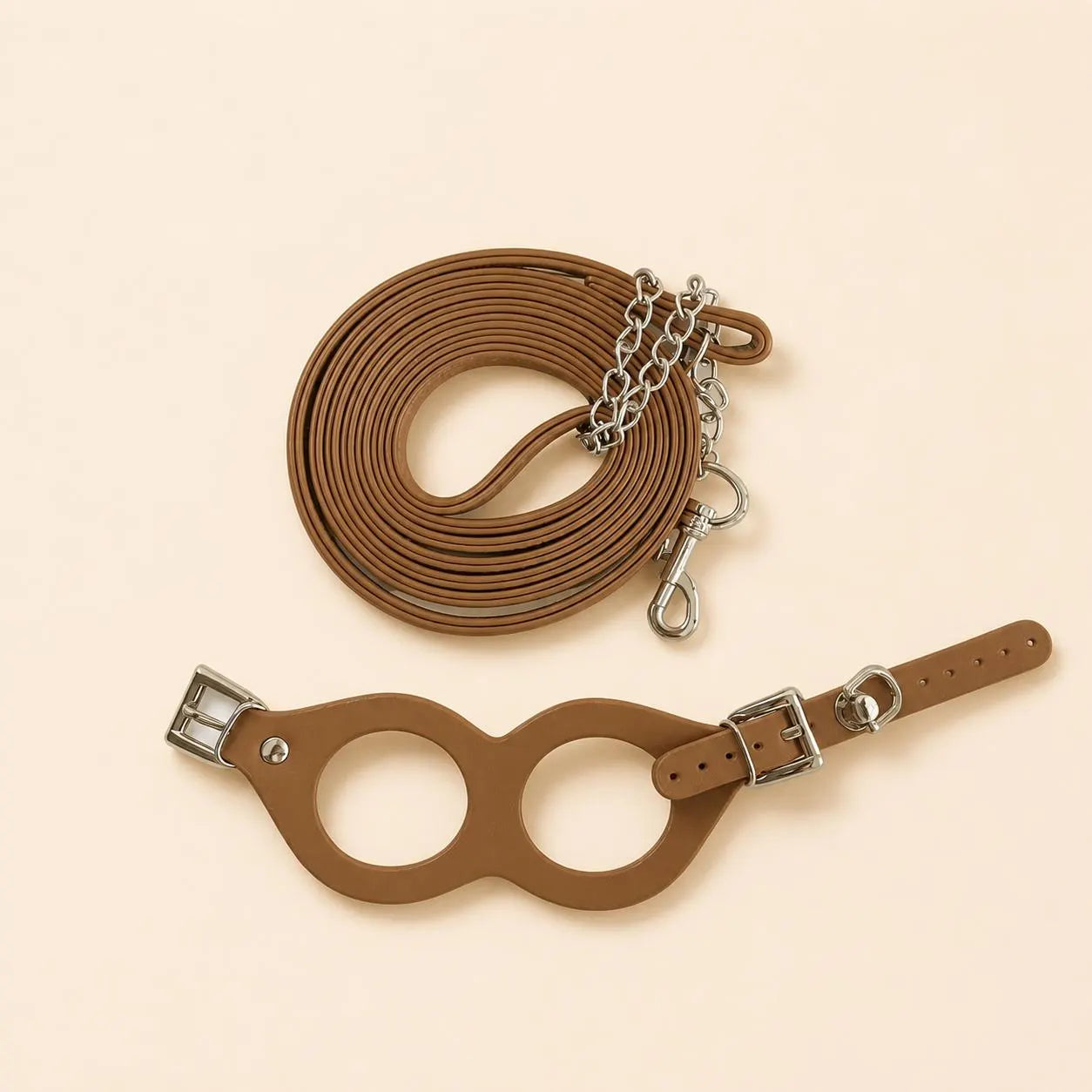 Rabbit Chinchilla Harness & Leash Leather Set