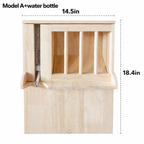 Wooden Rabbit Hay Feeder Standing Rack