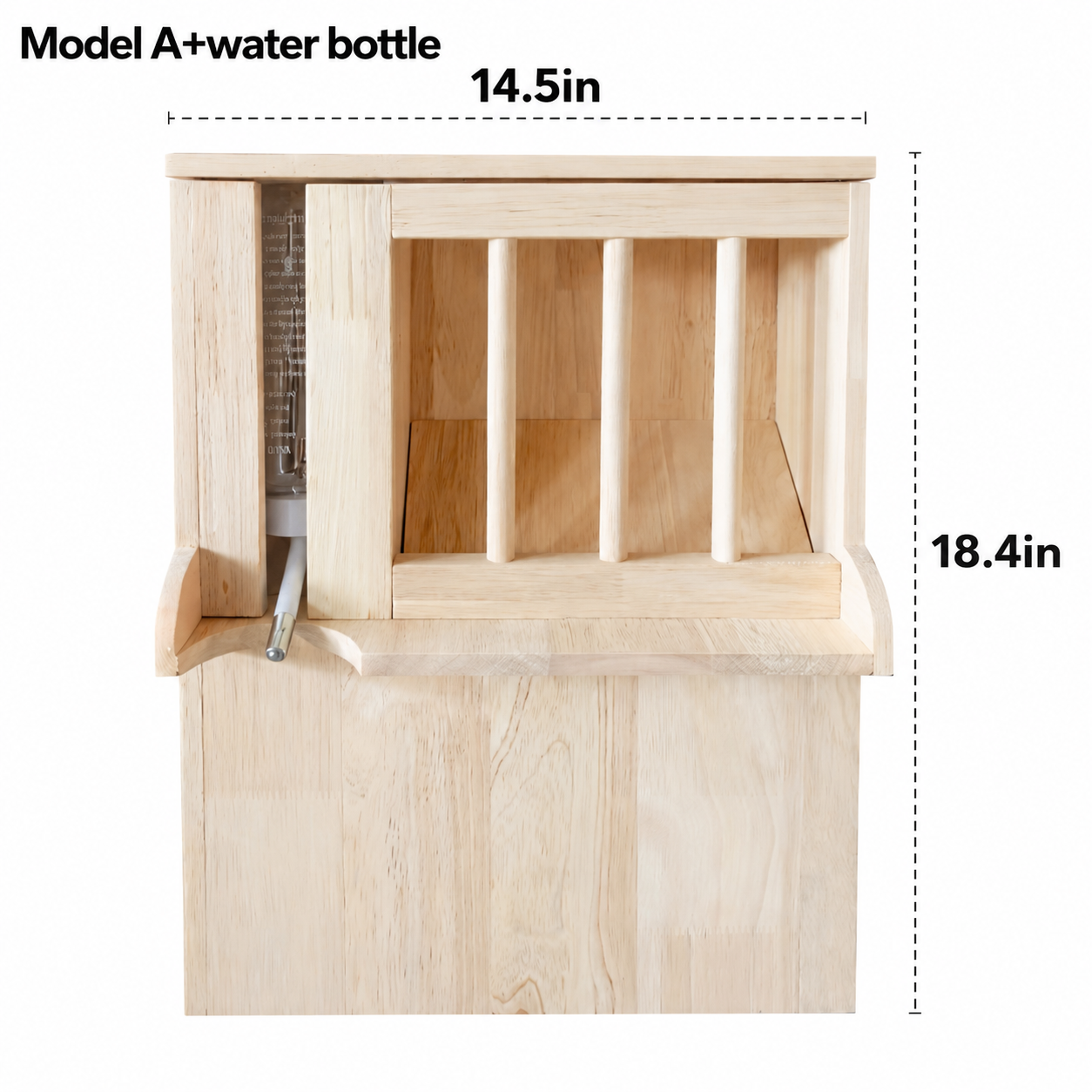 Wooden Rabbit Hay Feeder Standing Rack