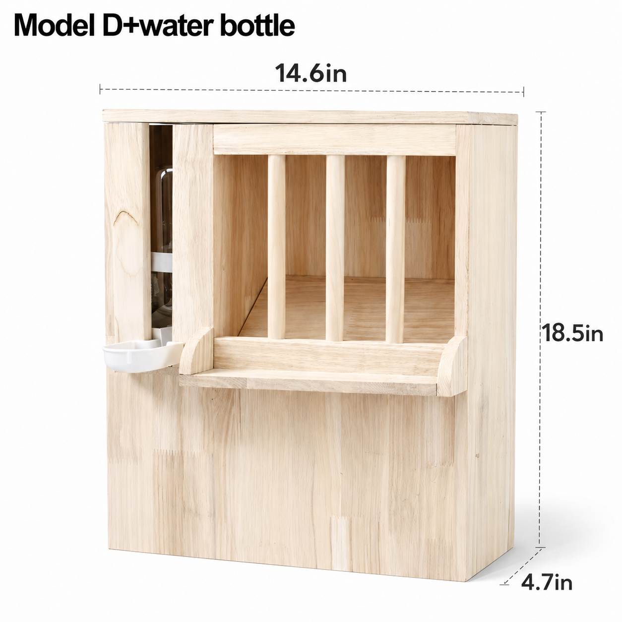 Wooden Rabbit Hay Feeder Standing Rack