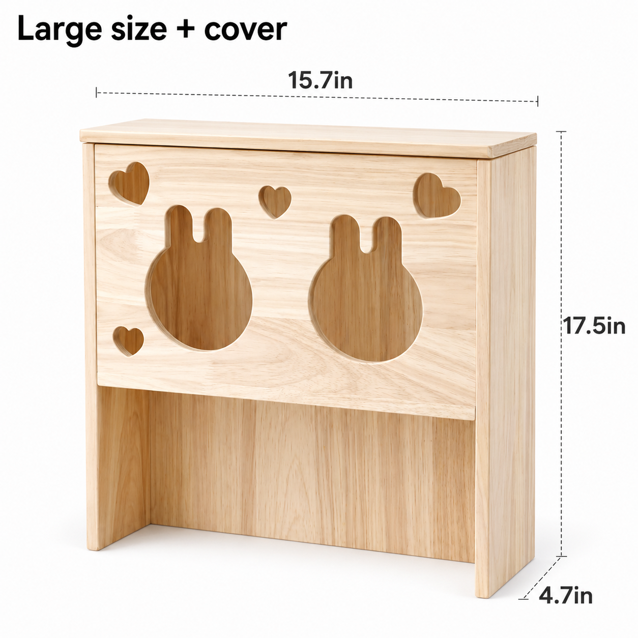 Wooden Rabbit Hay Feeder Standing Rack