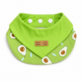 Rabbit Bandana Bib, Print Handmade Bunny Collar, Adjustable Snap Small Pet Bib