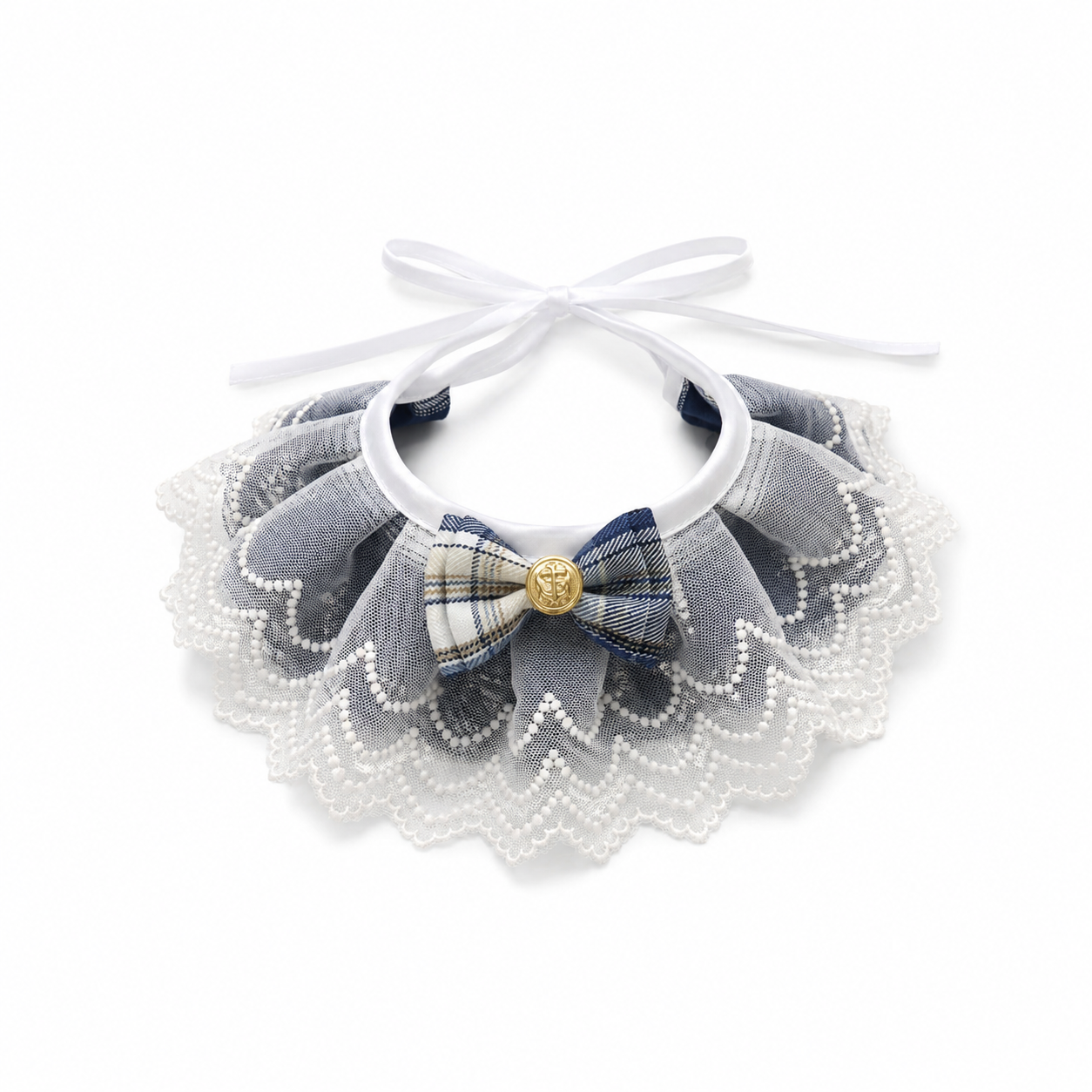 Pet Rabbit Accessory Lace Bib – Fancy Dress Up Collar for Bunnies and Small Pets