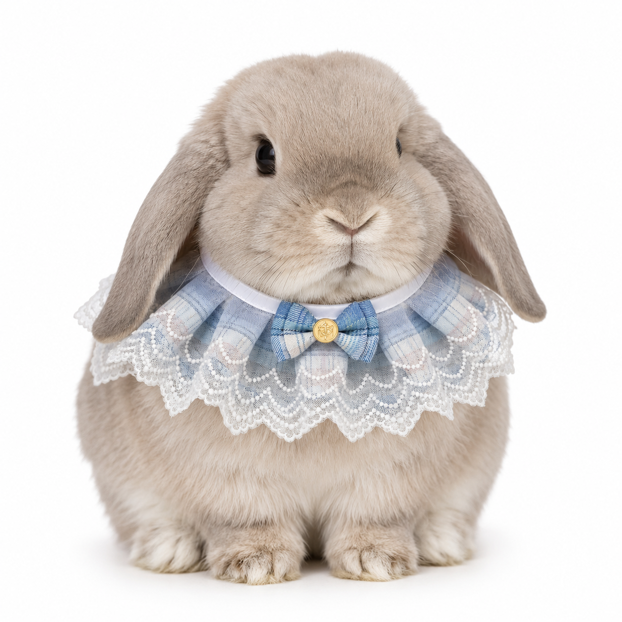 Pet Rabbit Accessory Lace Bib – Fancy Dress Up Collar for Bunnies and Small Pets