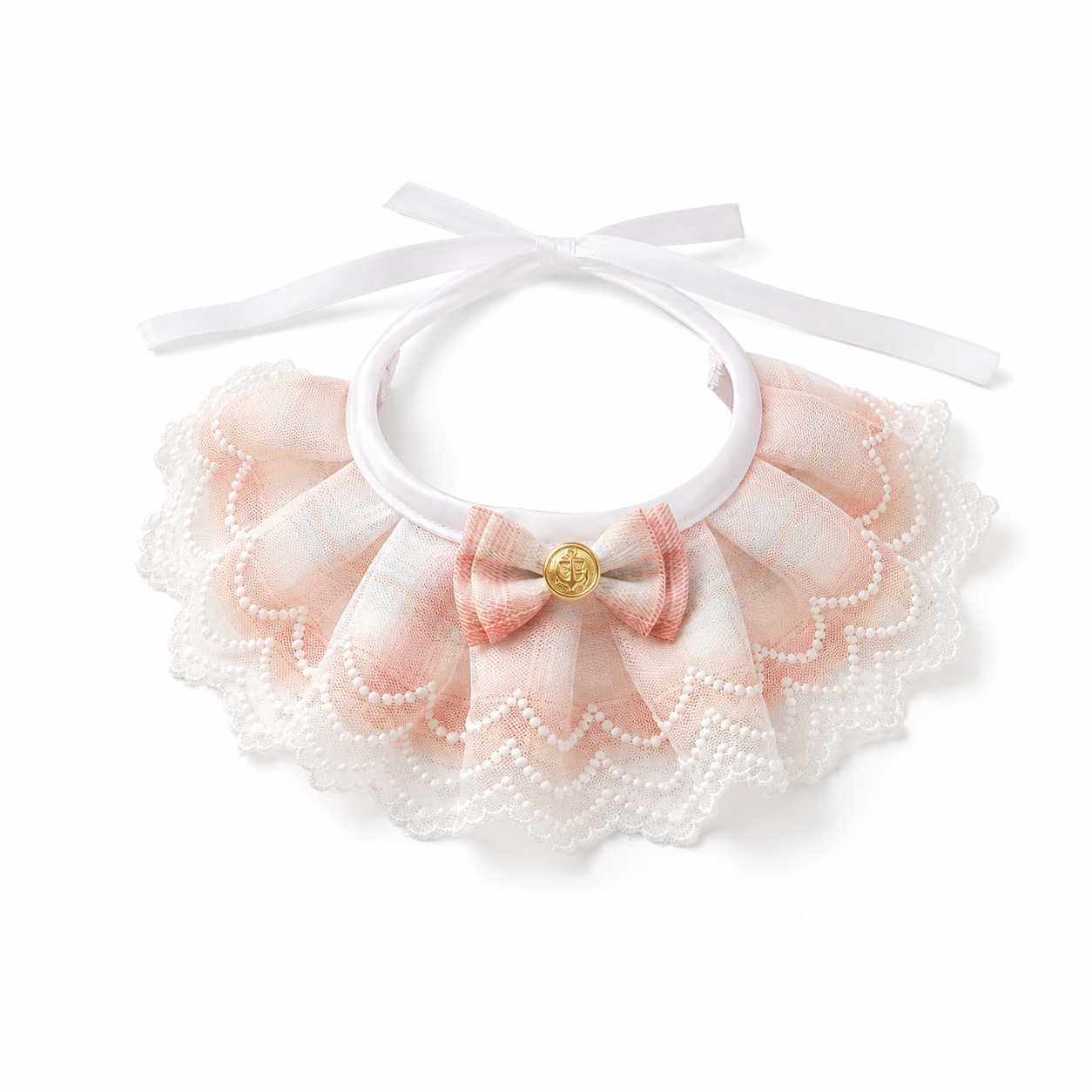 Pet Rabbit Accessory Lace Bib – Fancy Dress Up Collar for Bunnies and Small Pets