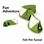 Modular Felt Bunny Tunnel Toy, Connectable Rabbit  Hideout, DIY Puzzle Cave for Rabbits