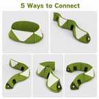 Modular Felt Bunny Tunnel Toy, Connectable Rabbit  Hideout, DIY Puzzle Cave for Rabbits