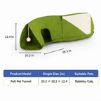 Modular Felt Bunny Tunnel Toy, Connectable Rabbit  Hideout, DIY Puzzle Cave for Rabbits