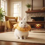 Cute Taiyaki Rabbit Recovery Collar