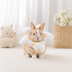 Waterproof Bunny Elizabeth Collar – Soft Flower Recovery Cone for Rabbits & Small Pets