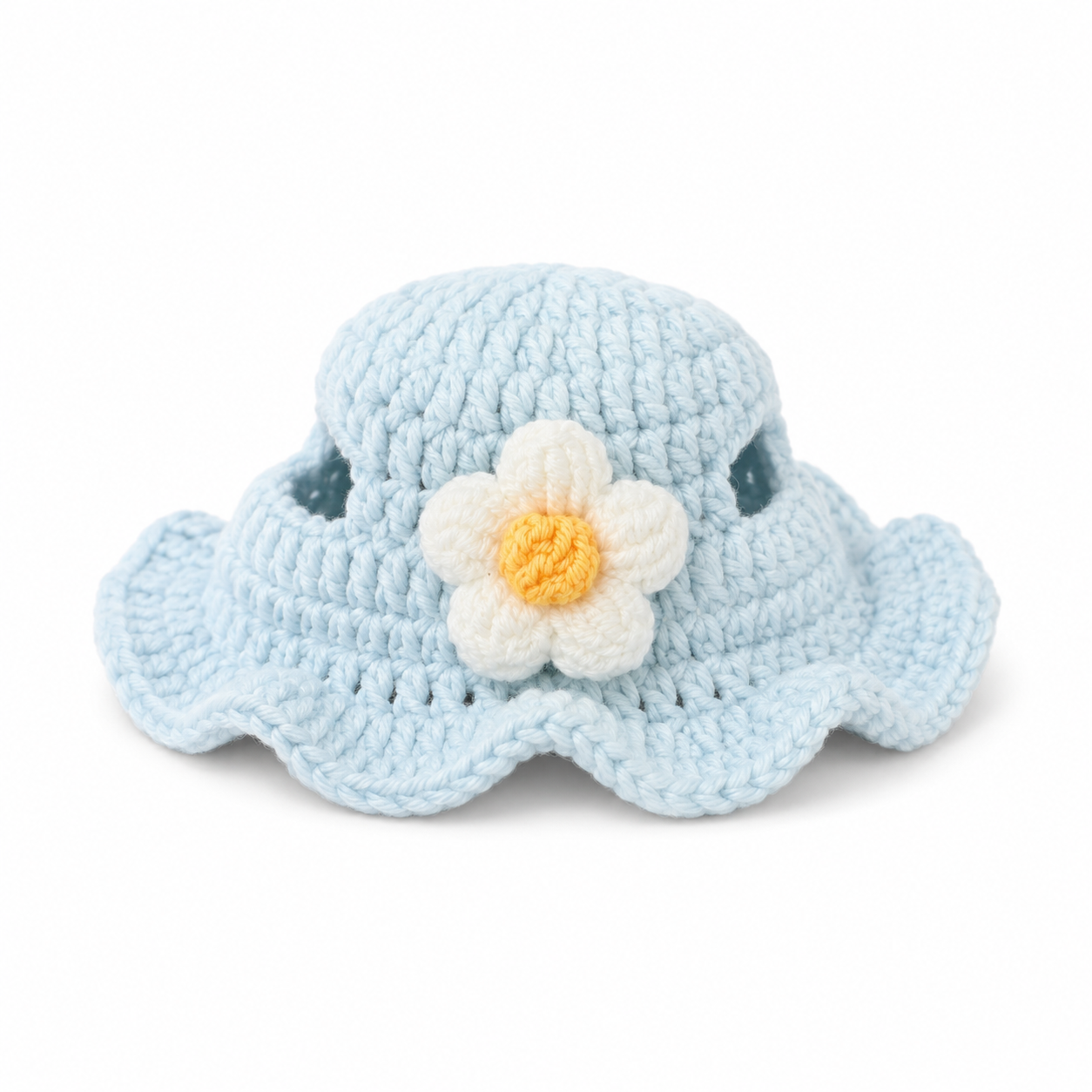 Crochet Pet Birthday Hat and Bib Set, Small Pet Party Decoration Accessories for Bunny