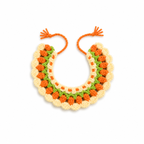 Handmade Crochet Bunny Hat and Bib Set – Cute Carrot Knit Rabbit Costume for Easter, Birthday, Photoshoot, Small Pet Accessories